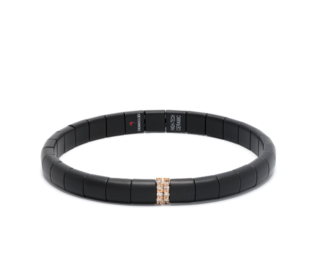 Roberto Demeglio 18kt Rose Gold bracelet in black