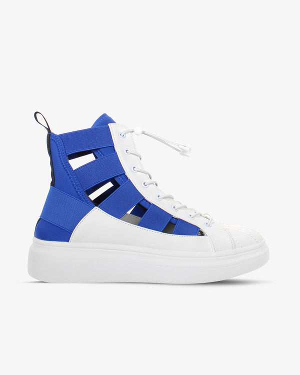 Fessura Italia Blue knit fabric sneaker in blue