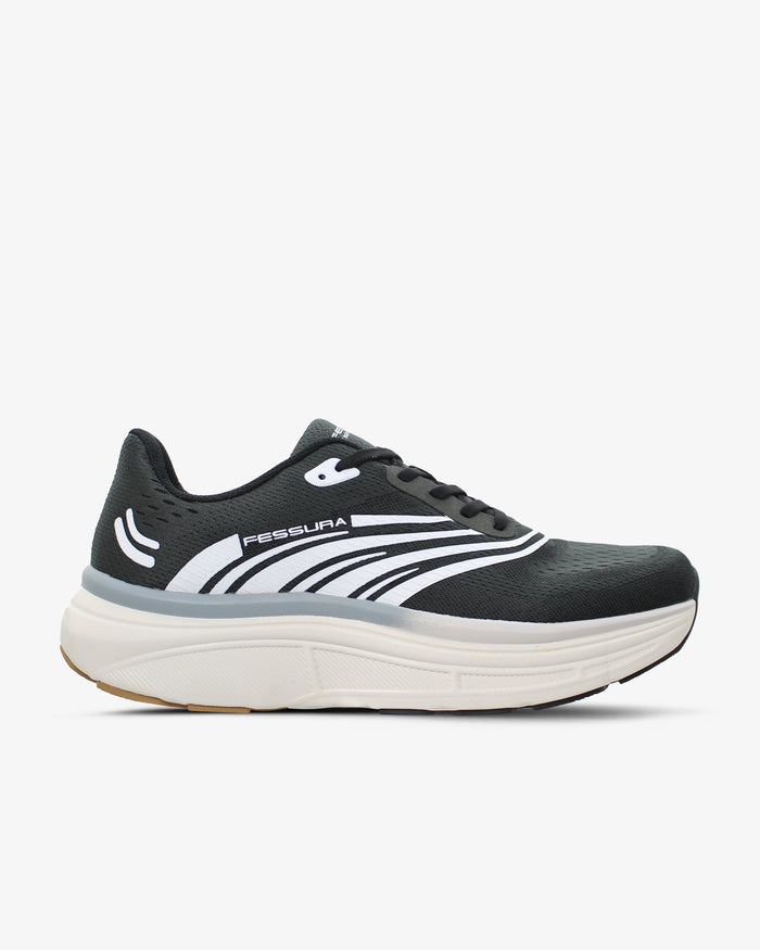 Speed 01 11 Black White Running Sneakers