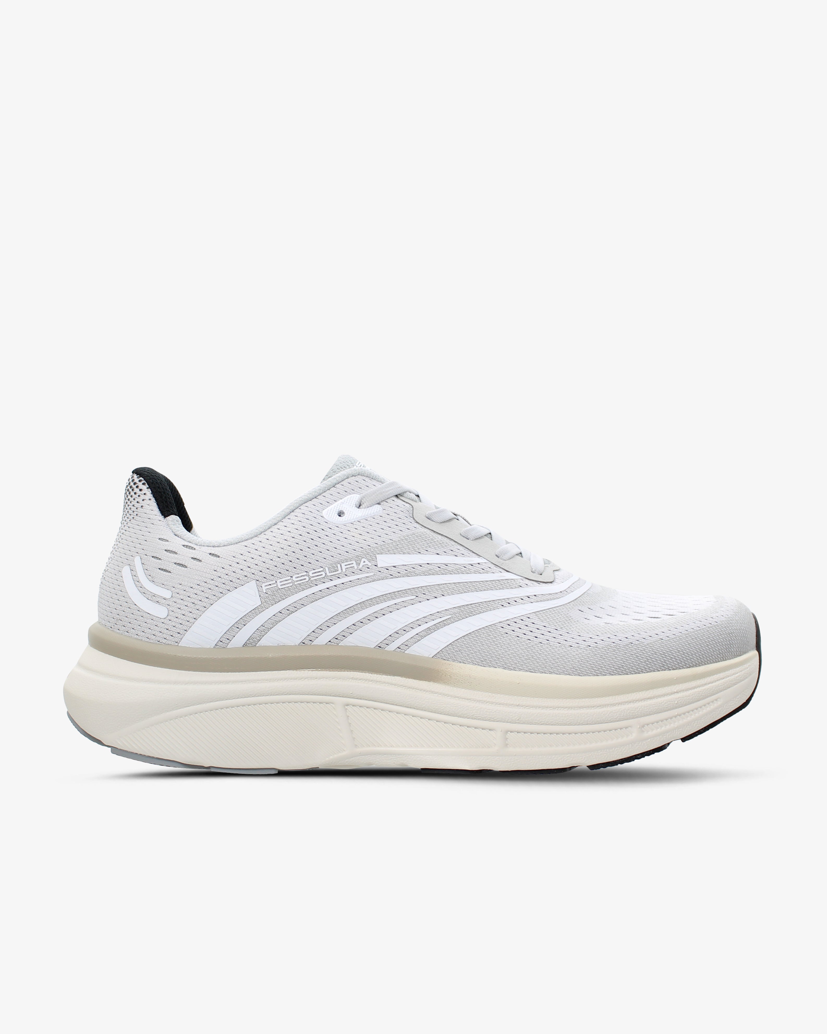 Speed 01 12 Gray White Running Sneakers