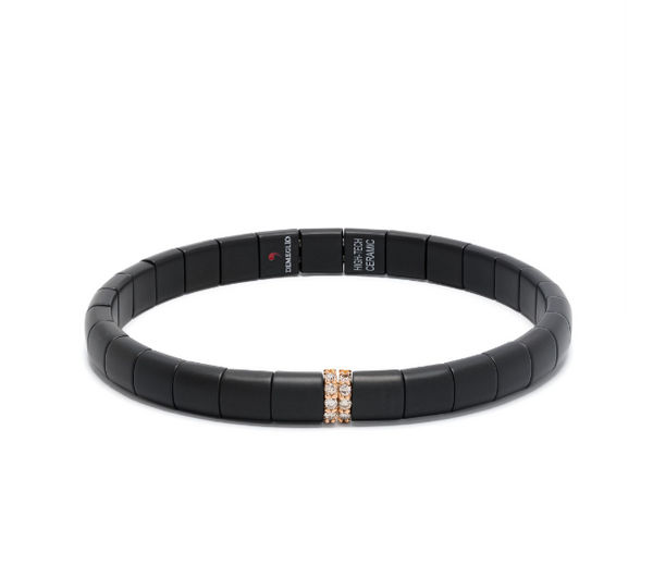 Roberto Demeglio 18kt Rose Gold bracelet in black