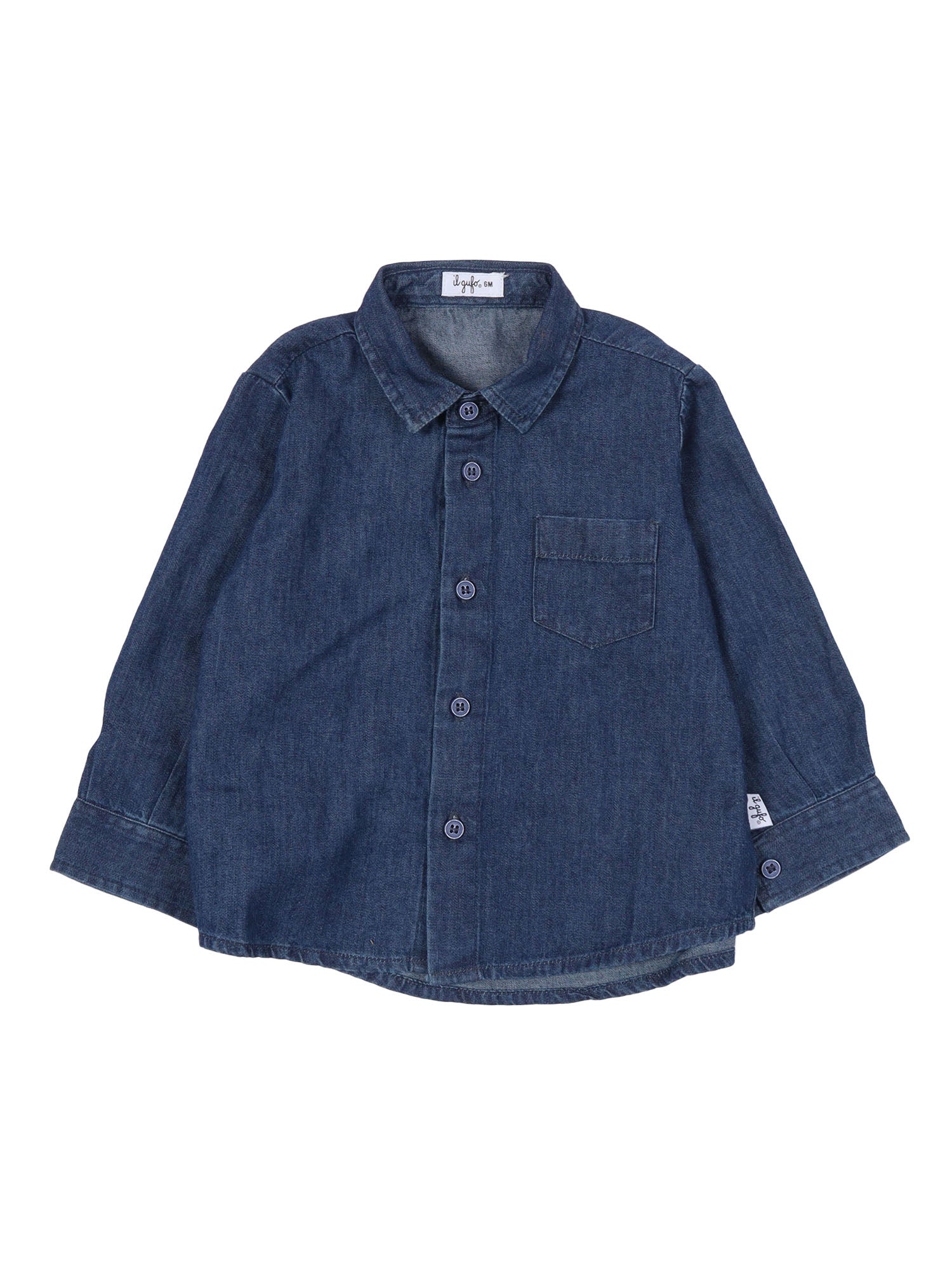 Long Sleeved Shirt Blue Cotton