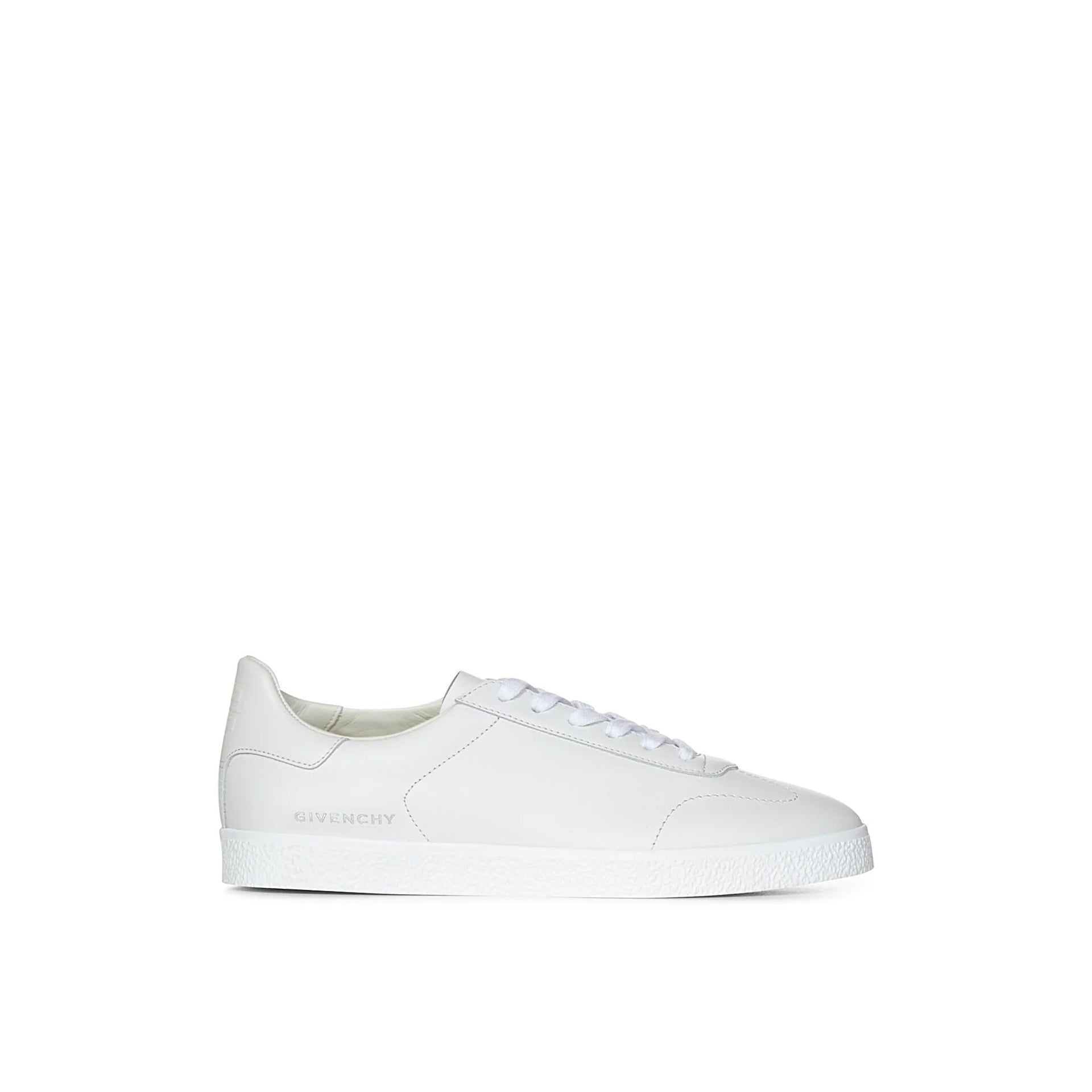 Town Leather Low Sneakers White Calf