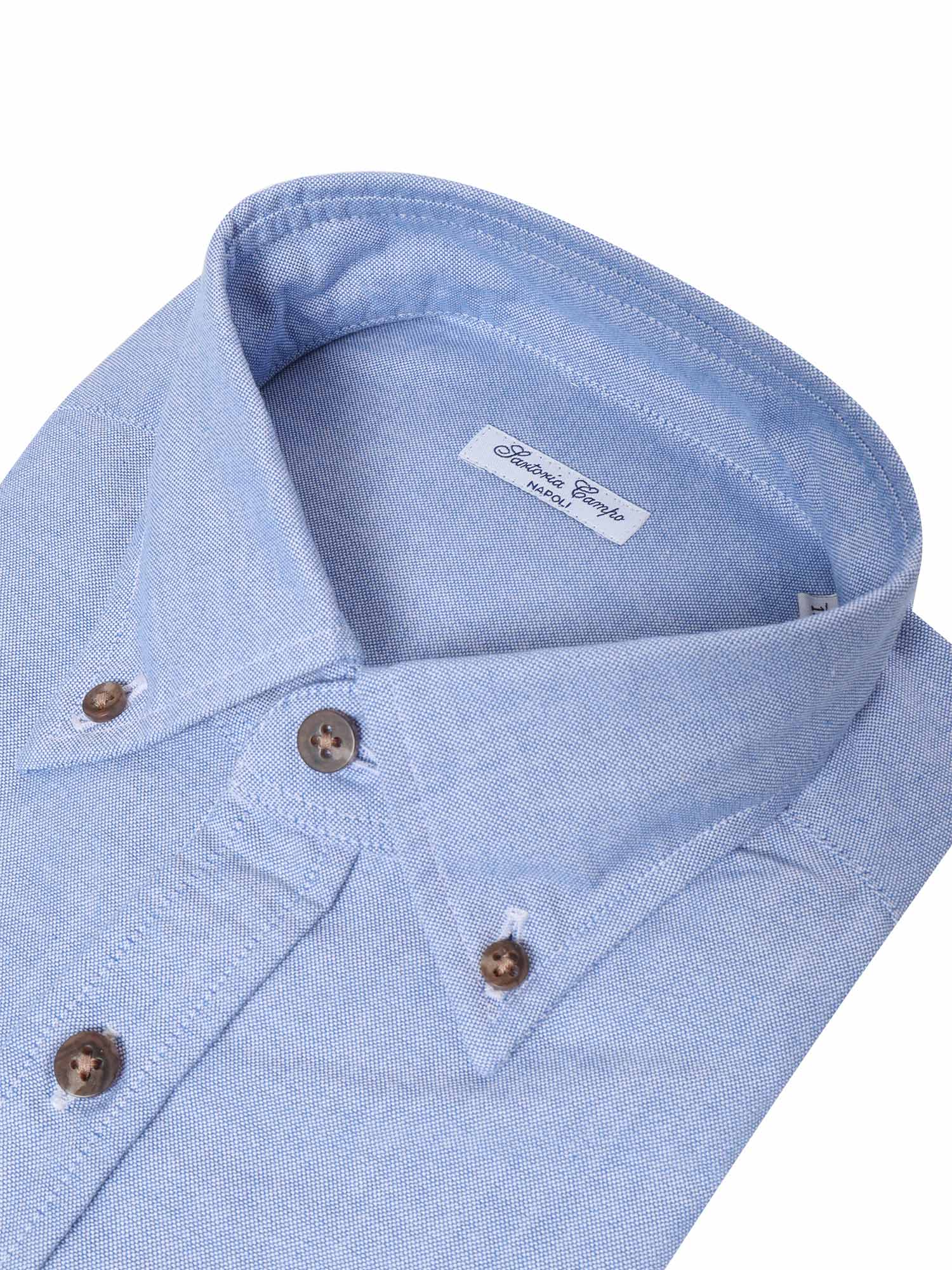 Button-Down Shirt Light Blue Cotton