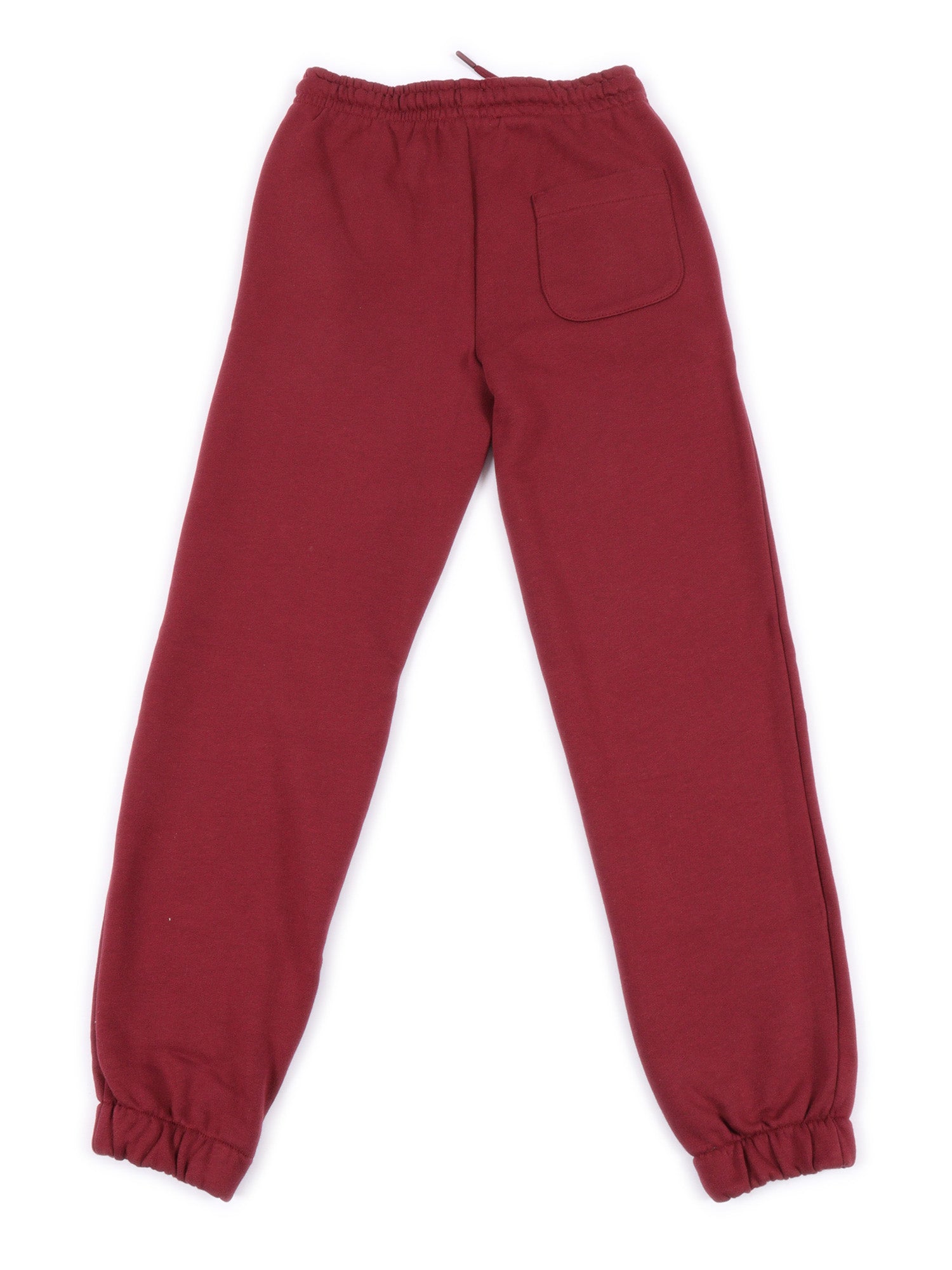 Fleece Pants Unisex Red Cotton Jogging