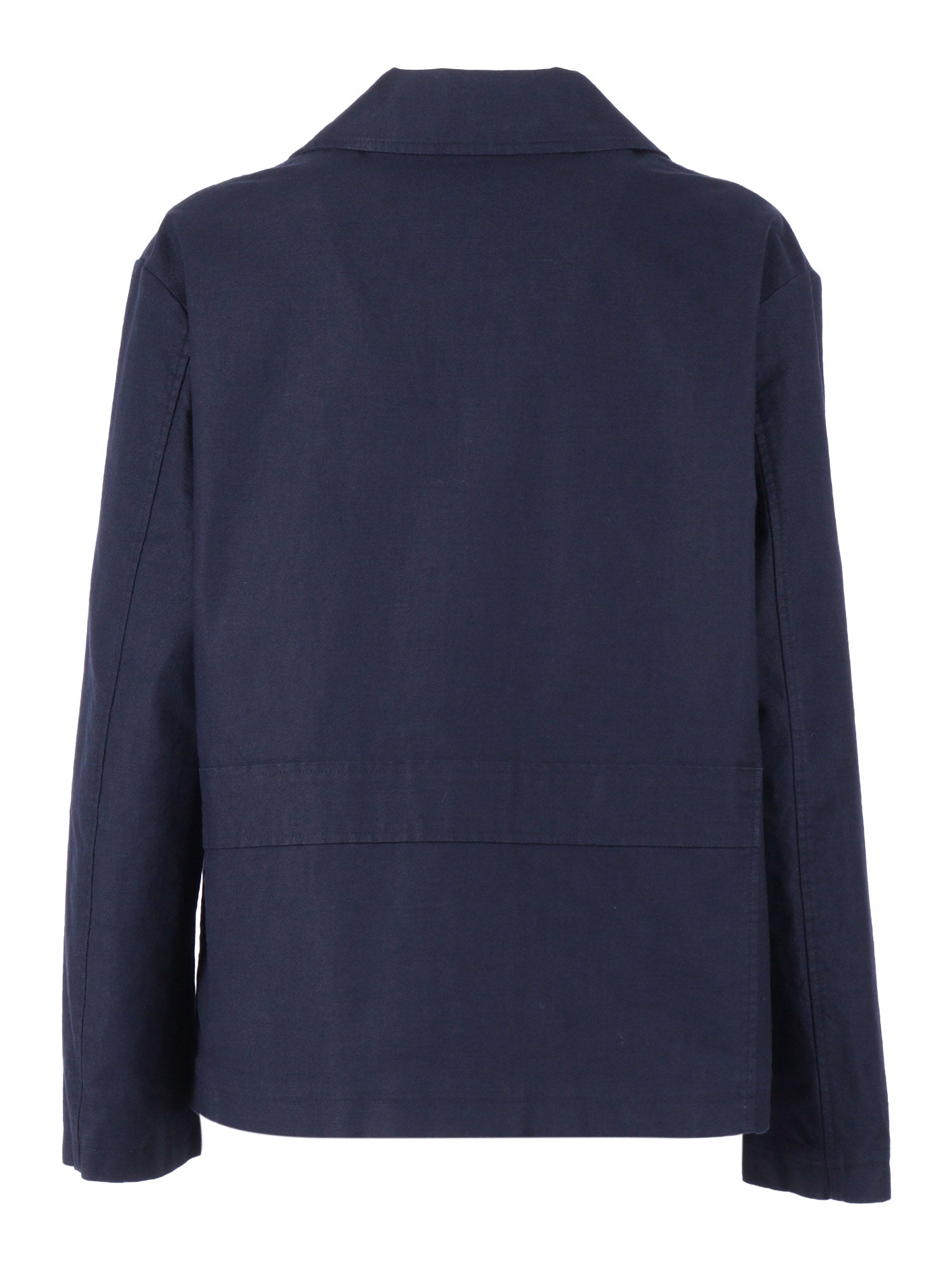 Woman Jacket Blue Cotton