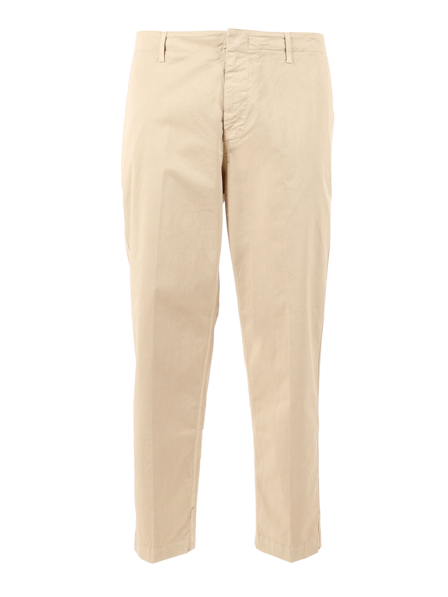 ZYAN PANTS Beige Cotton Elastan Jean