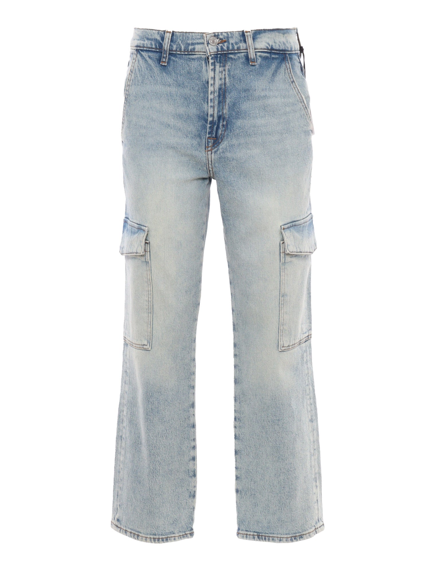 Denim cargo Blue Cotton Elastane Jean