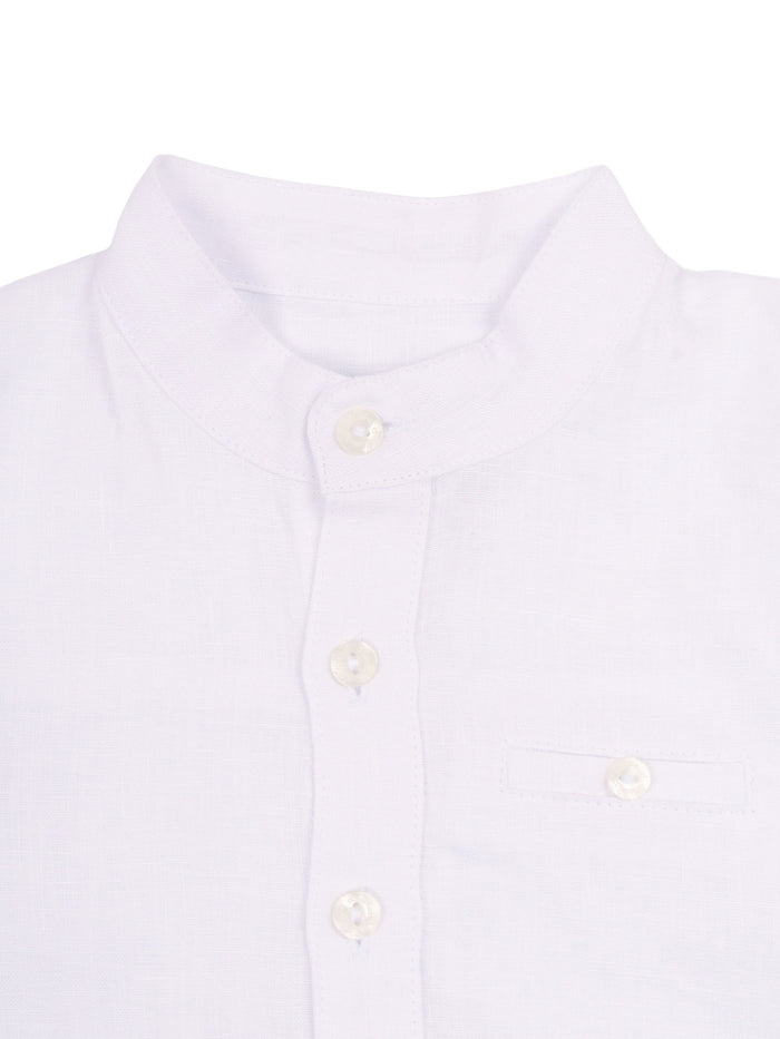 Camicia White Linen Shirt