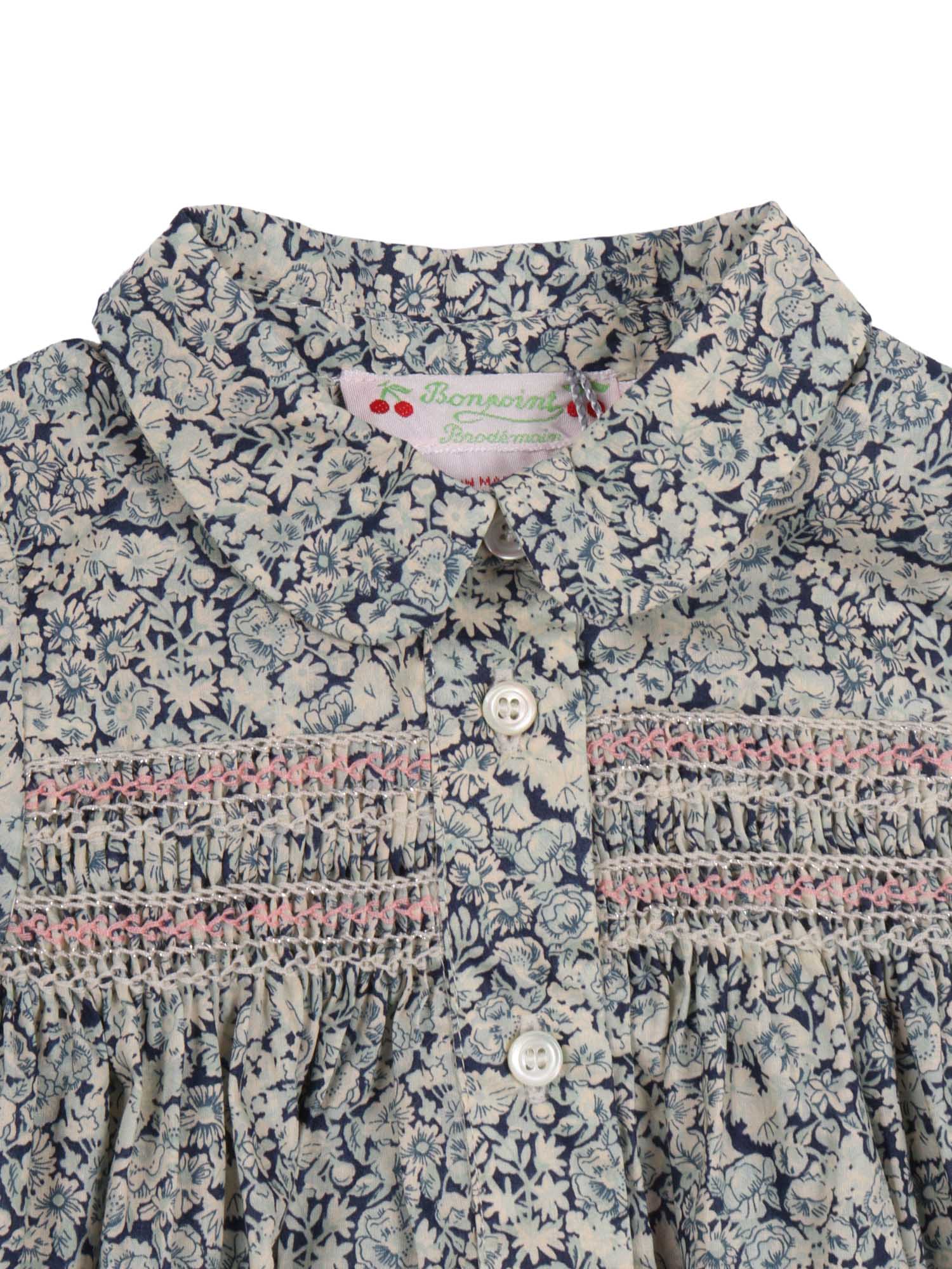 LAURENCIA BLOUSE Blue Organic Cotton