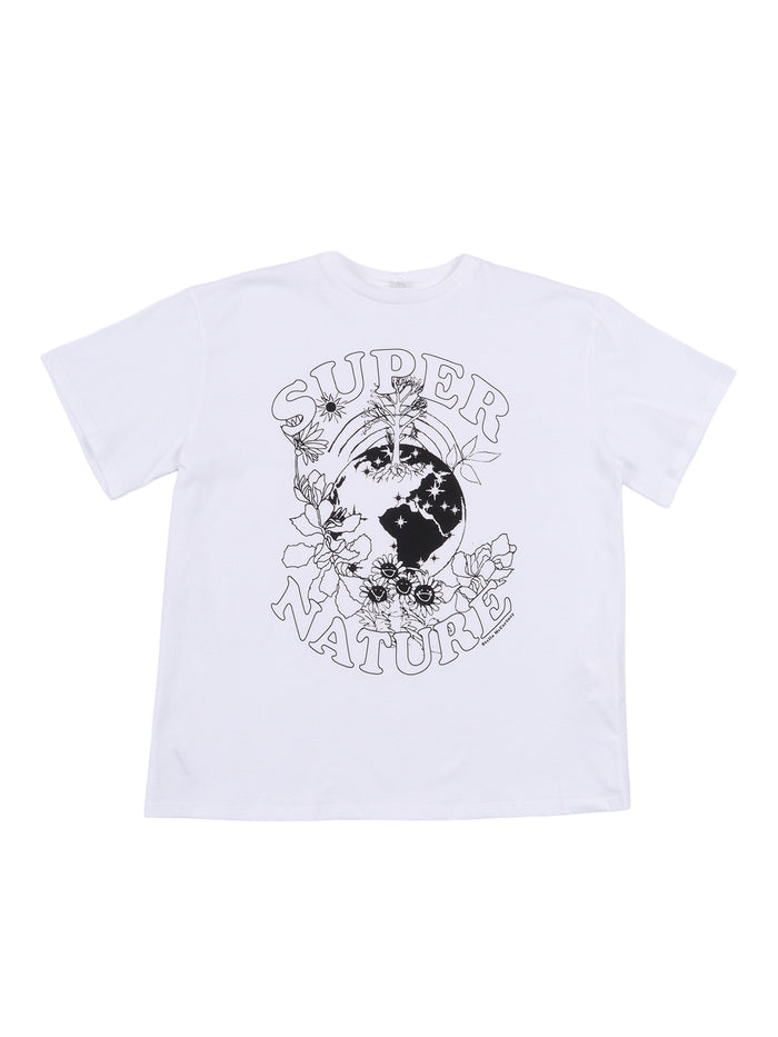 T-SHIRT-TOP White Cotton Short Sleeves T-shirt