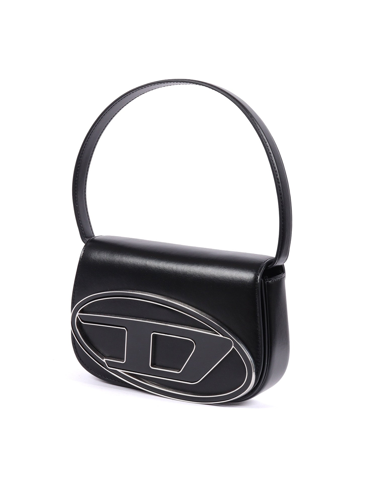 Shoulder Bags Black Polyurethane Material Cross