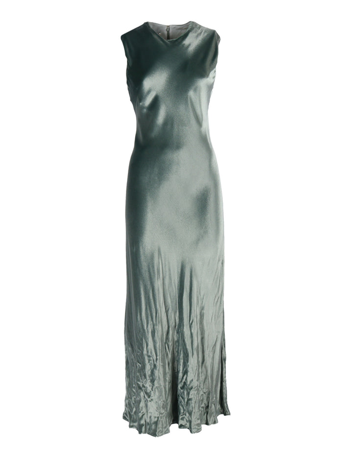 Dress Green Viscose Midi
