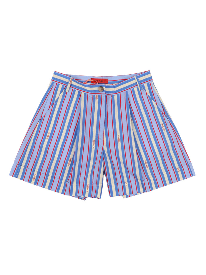 Short pants Blue Cotton Bermuda