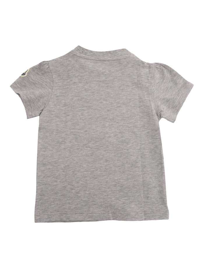 Grey t-shirt with logo Short Sleeves