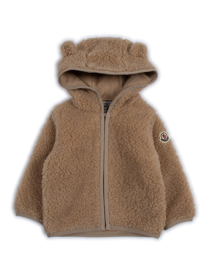 Zip Up Cardigan Brown