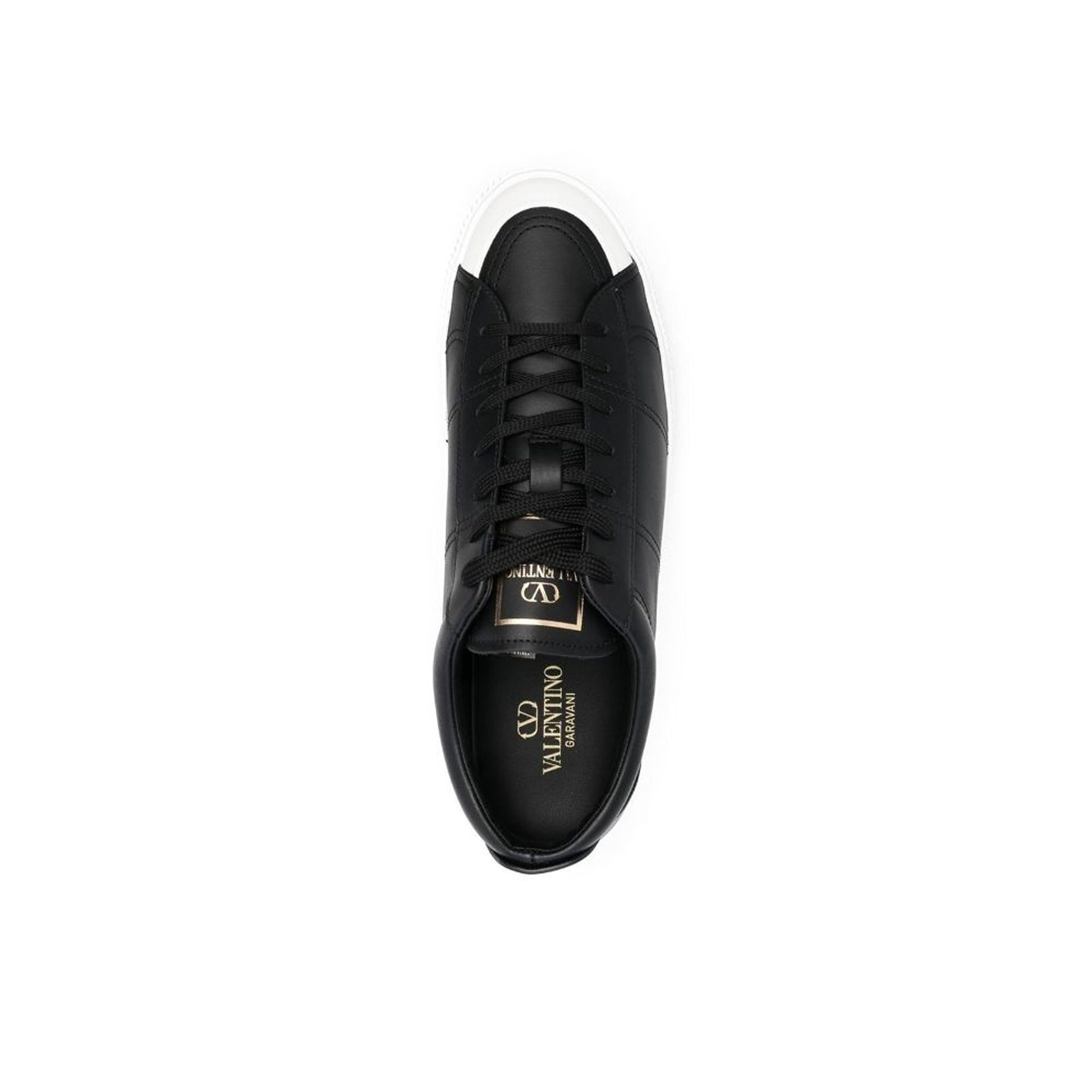 Garavani Leather Sneakers Black Calf