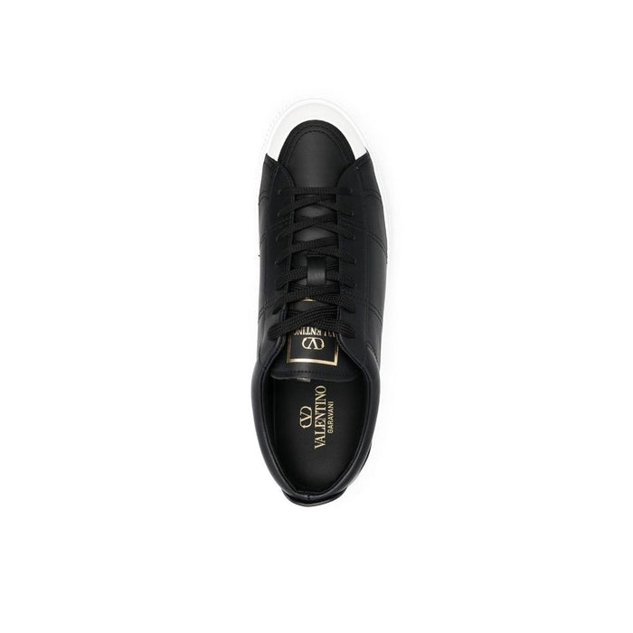 Garavani Leather Sneakers Black Calf