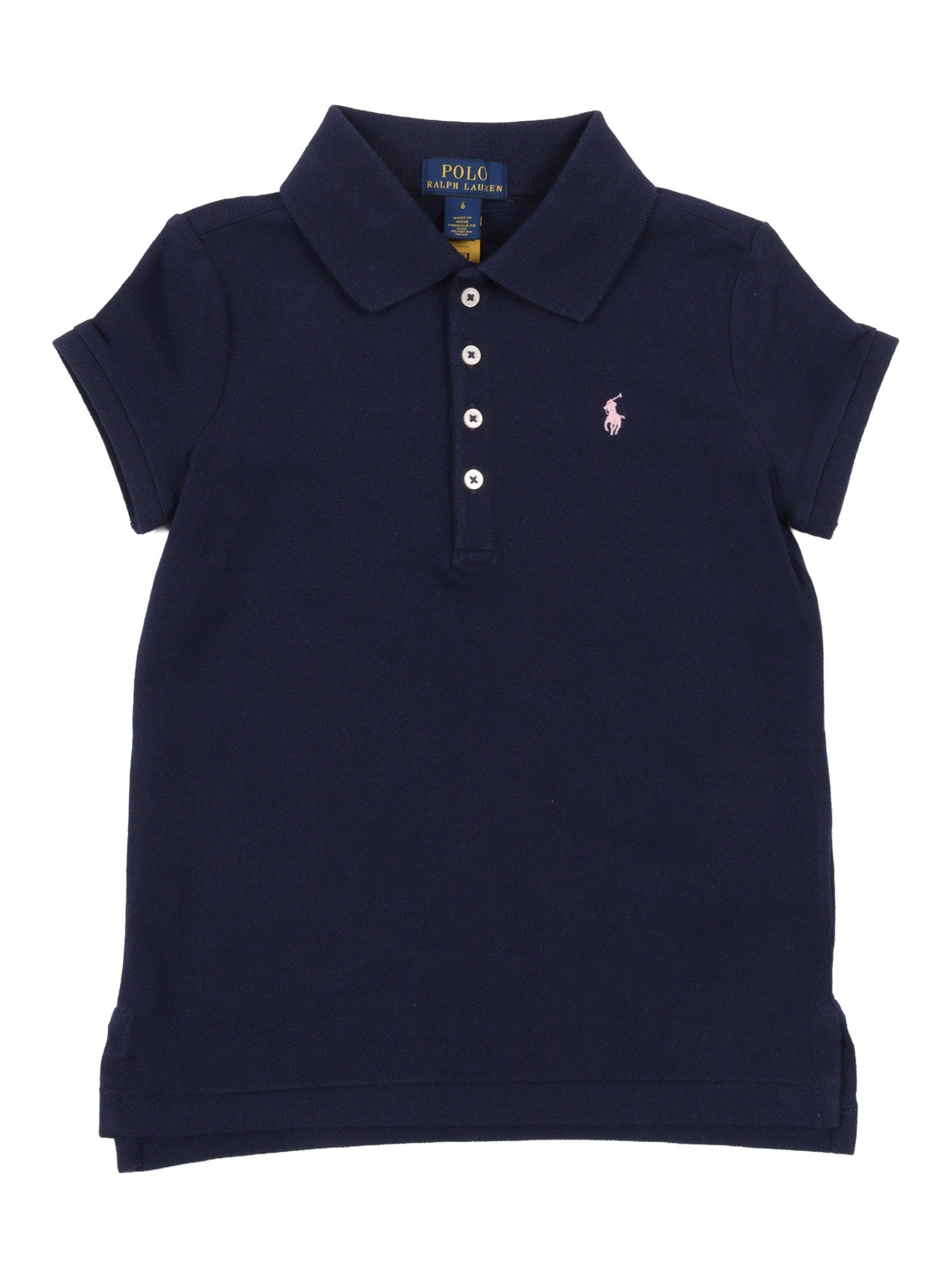 SS POLO SHIR-TOPS-KNIT Blue Cotton Elastane Short Sleeves