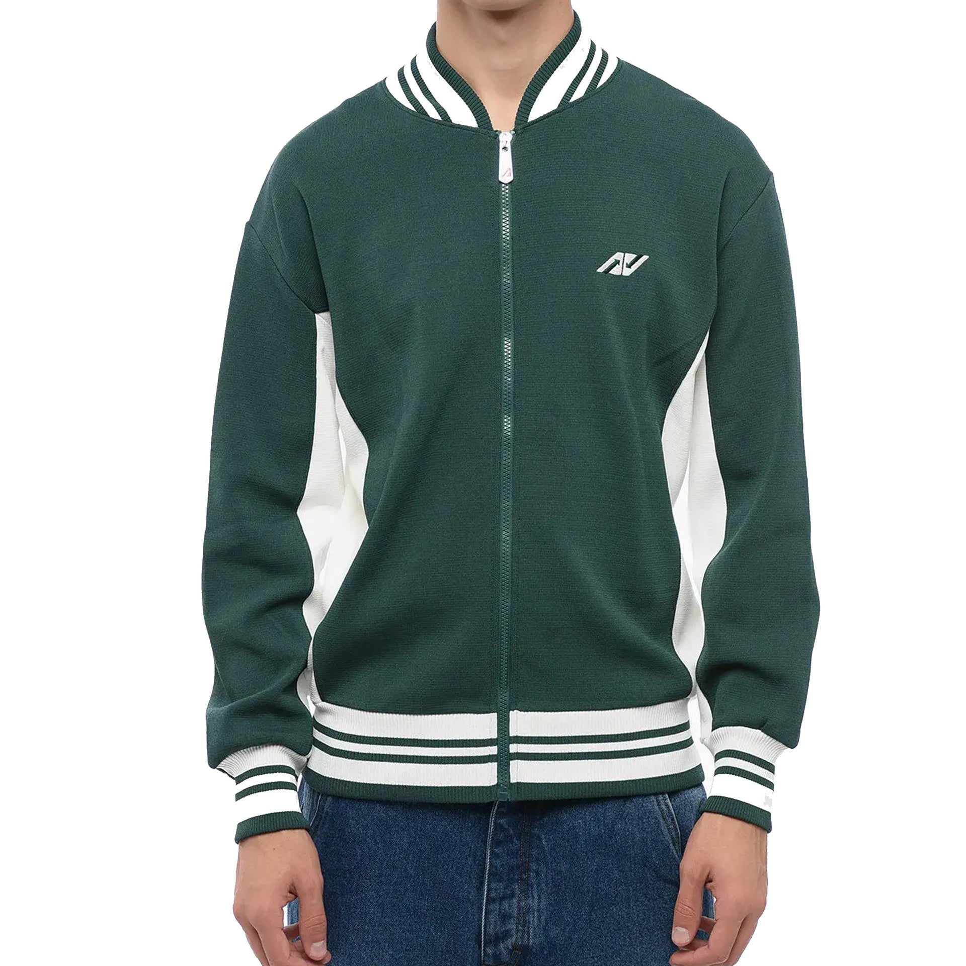 Autry Track Bomber Green Nylon Viscose