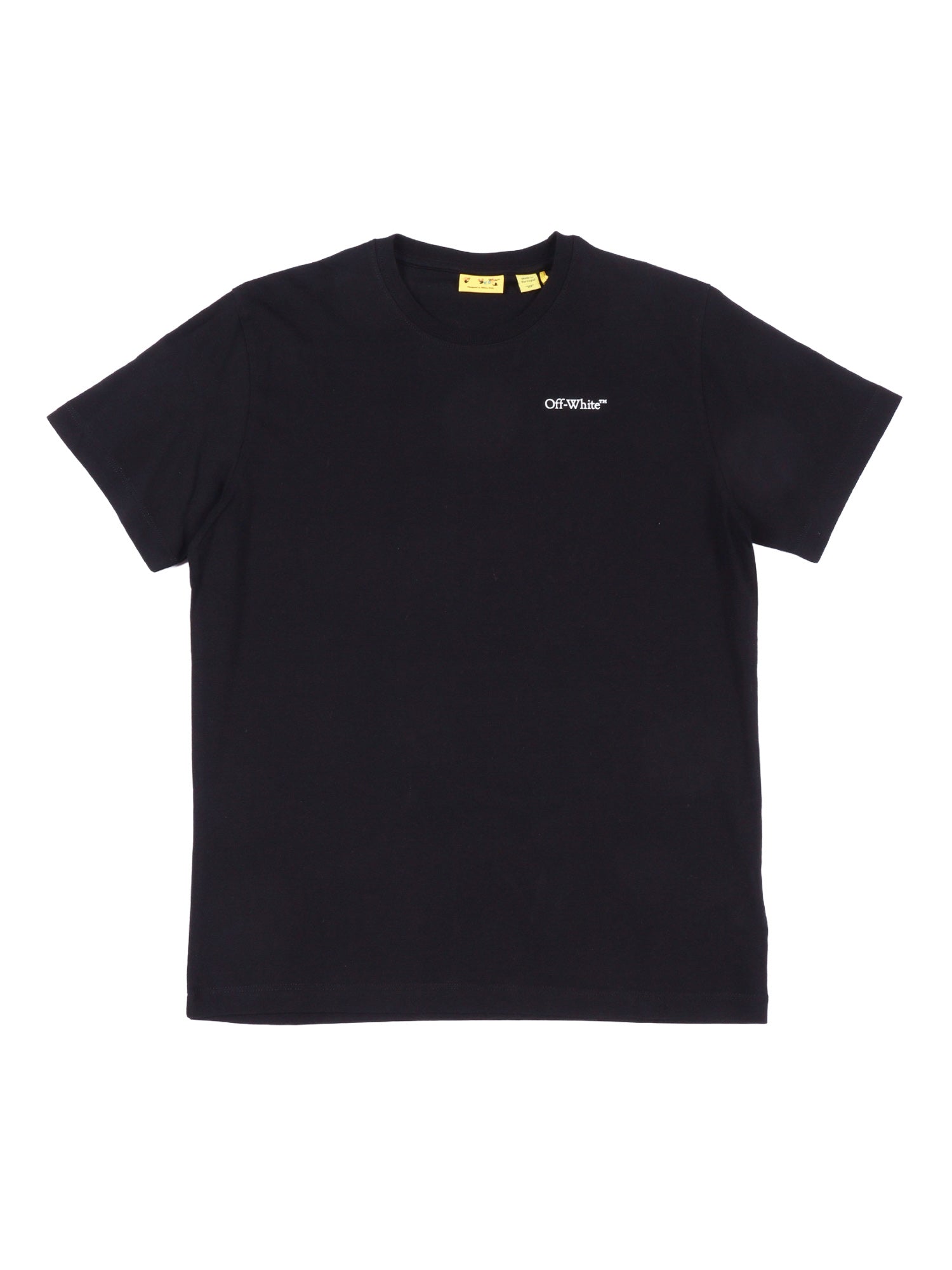 SCRIBBLE DIAG TEE S-S Black Cotton Short Sleeves T-shirt