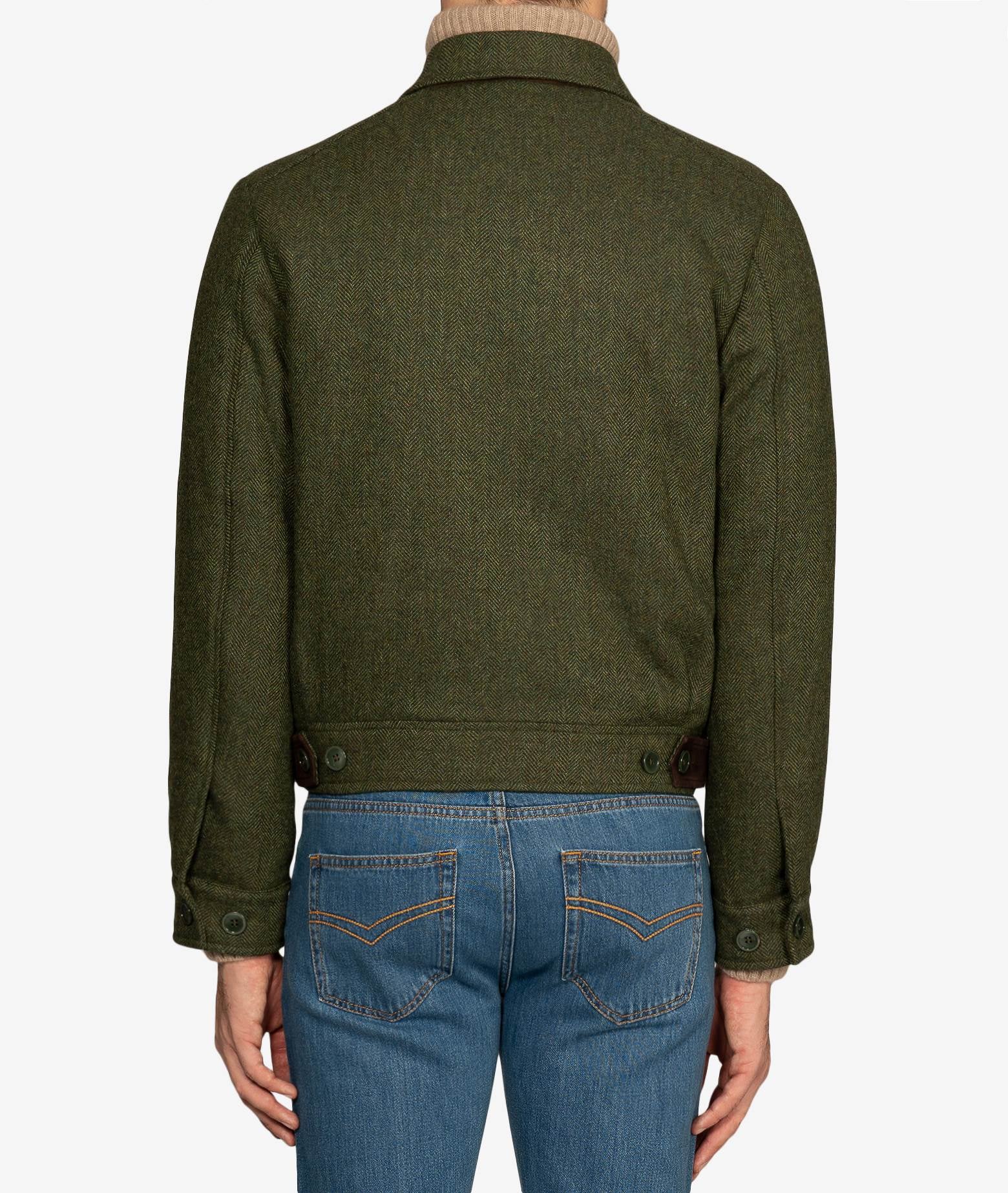 Casual Wool Jacket Altaj Green Sportwear Blouson