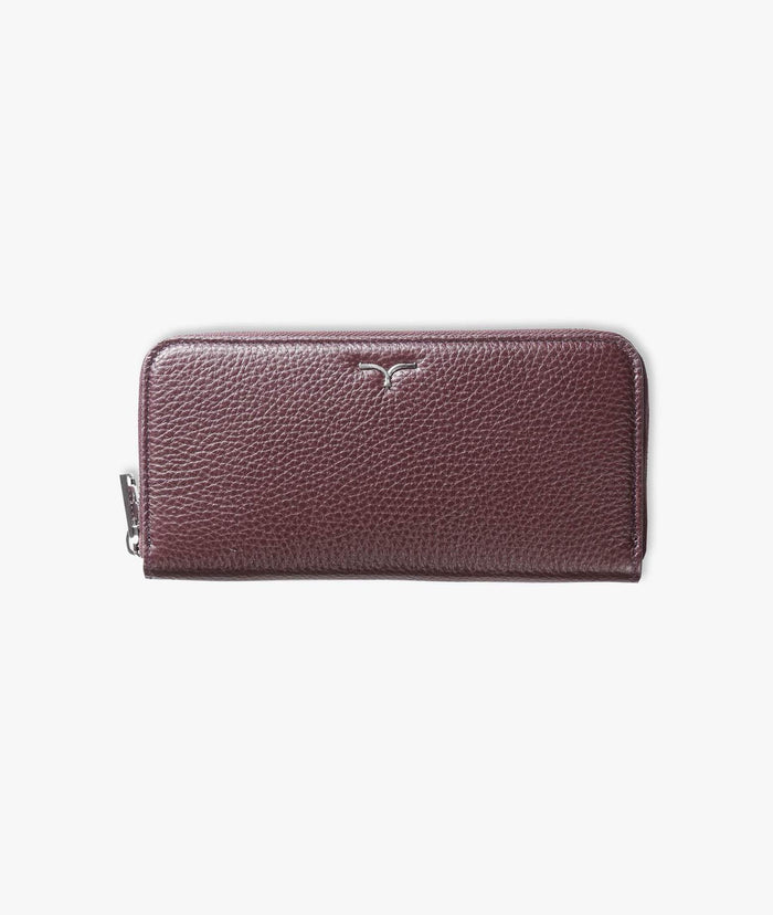 Zippered Wallet Lira Darkred And Money Holder