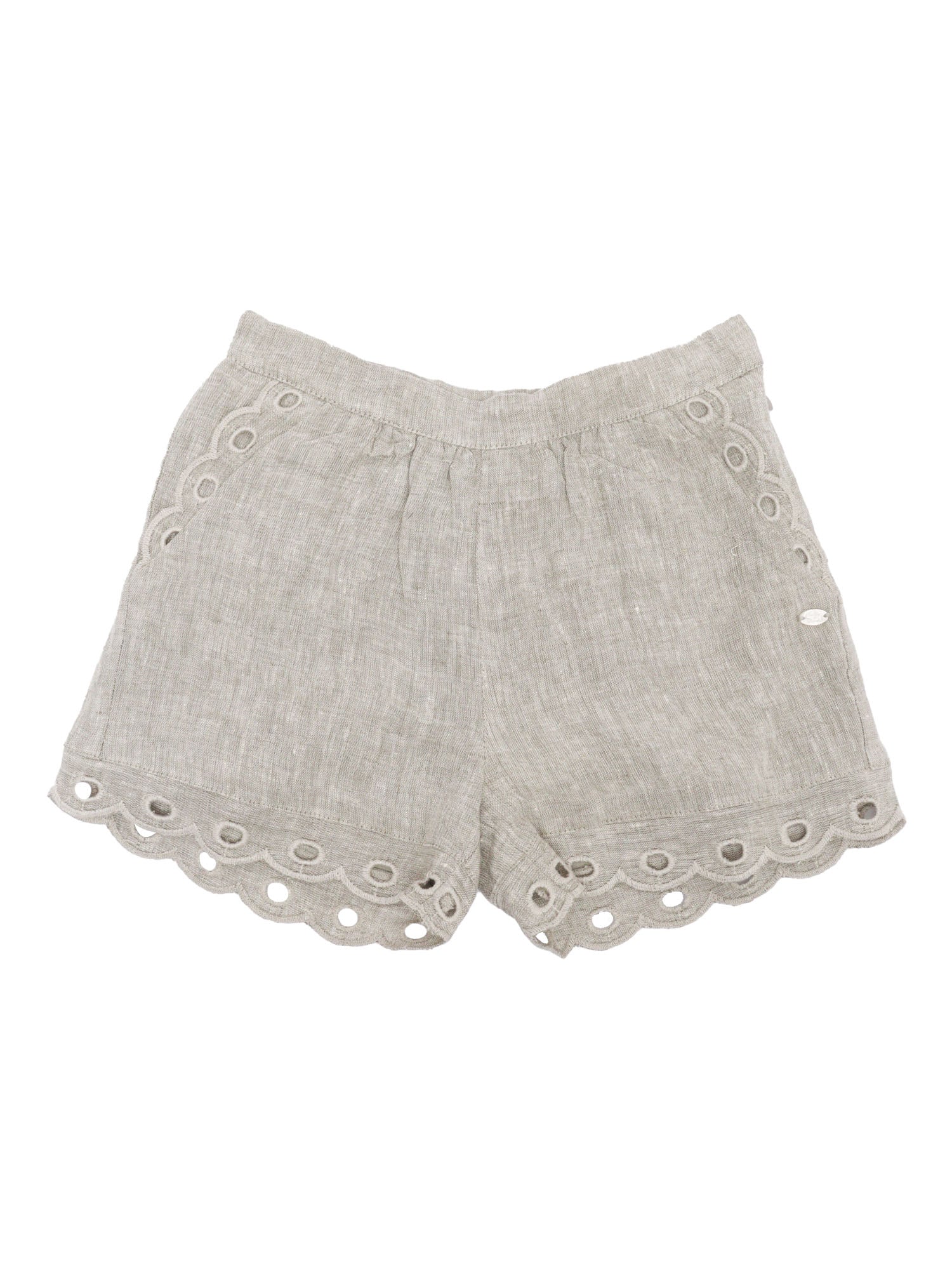 BERMUDA Grey Linen Short
