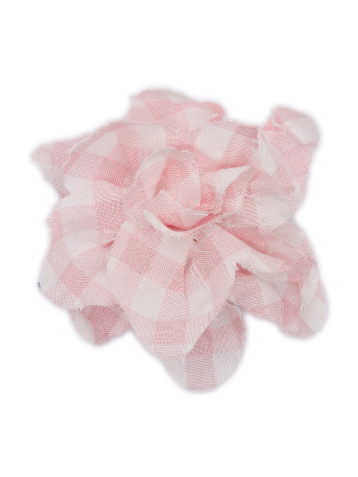 BROOCH WITH VICHY FLOWER Pink