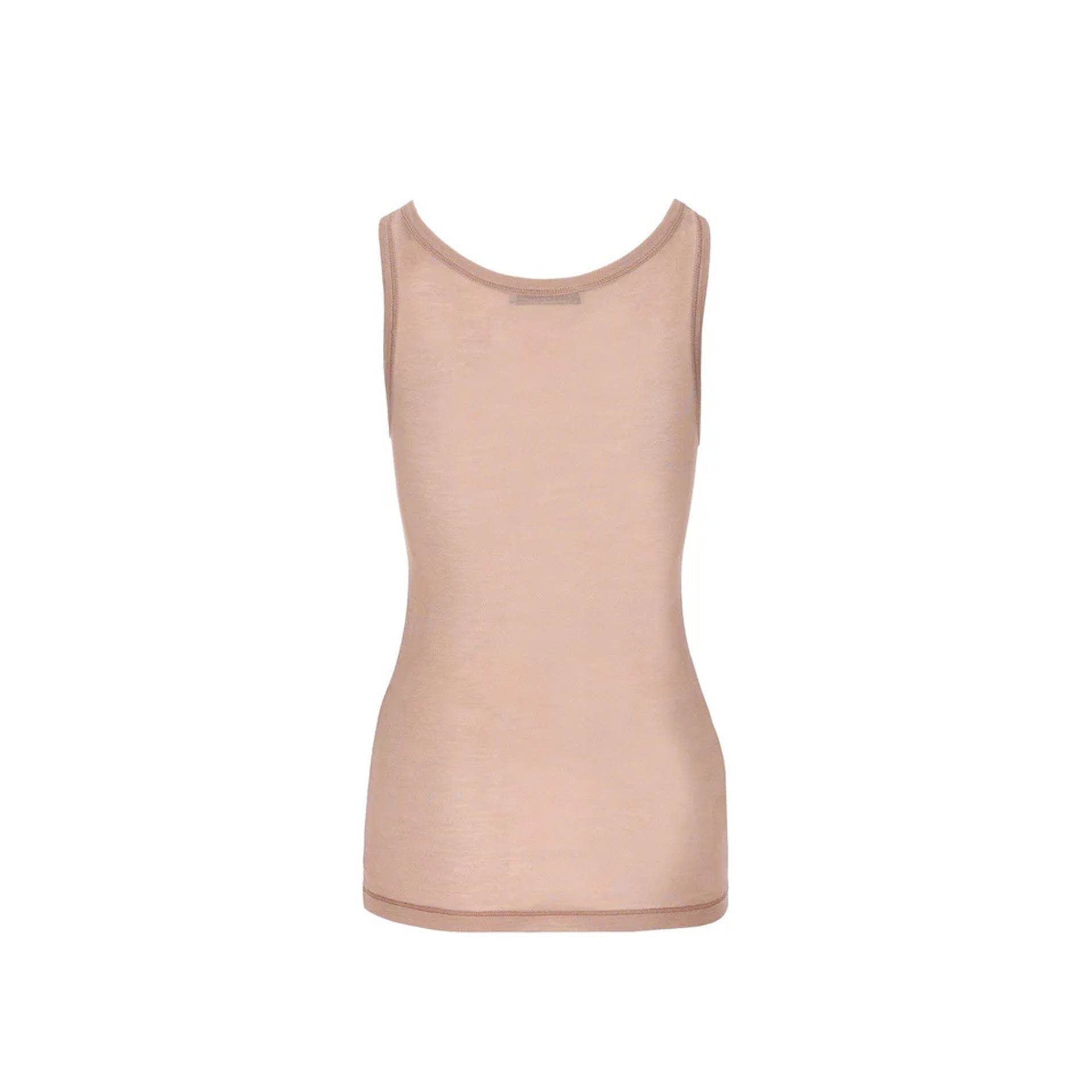 Sleeveless Logo Top Pink Silk
