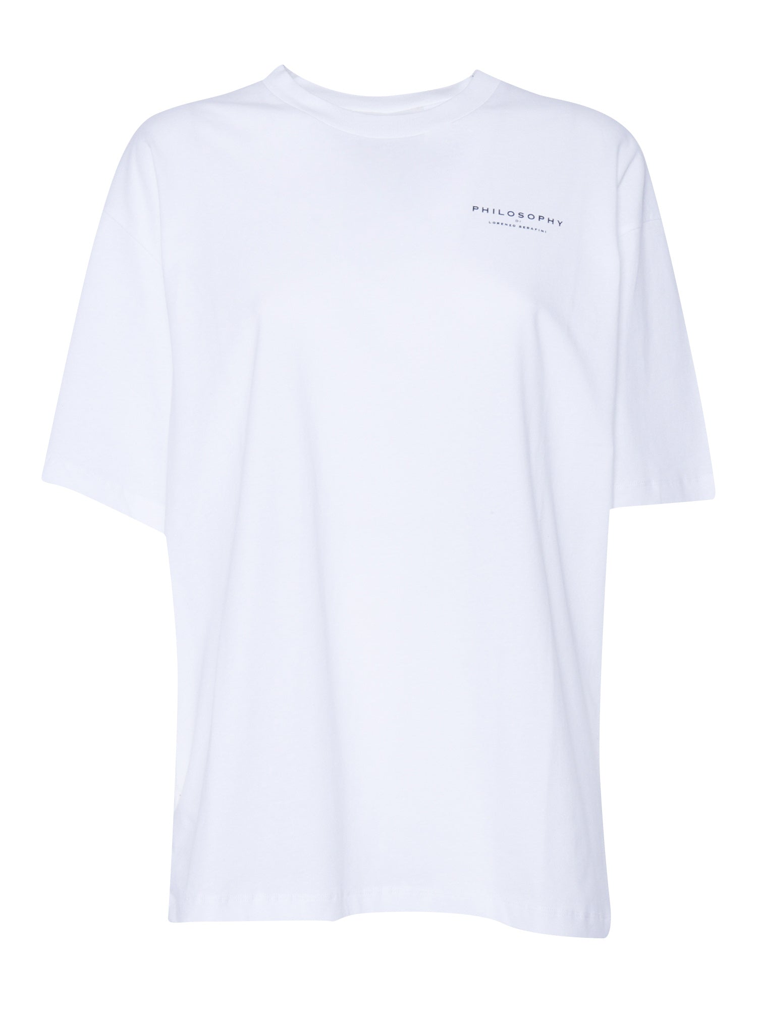 White t-shirt with logo Cotton Short Sleeves