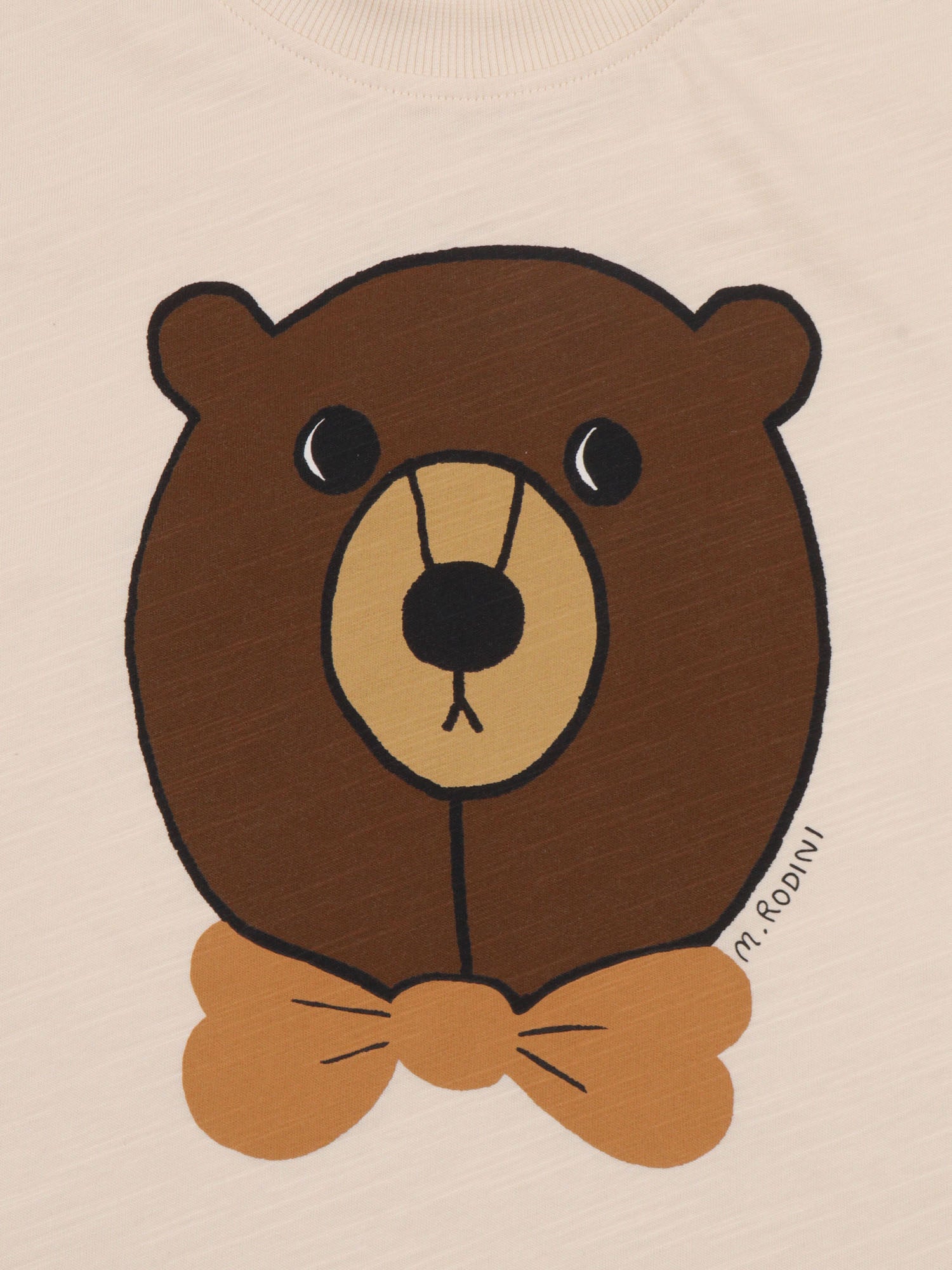 Bear Sp Ss Tee White Organic Cotton Short Sleeves T-shirt