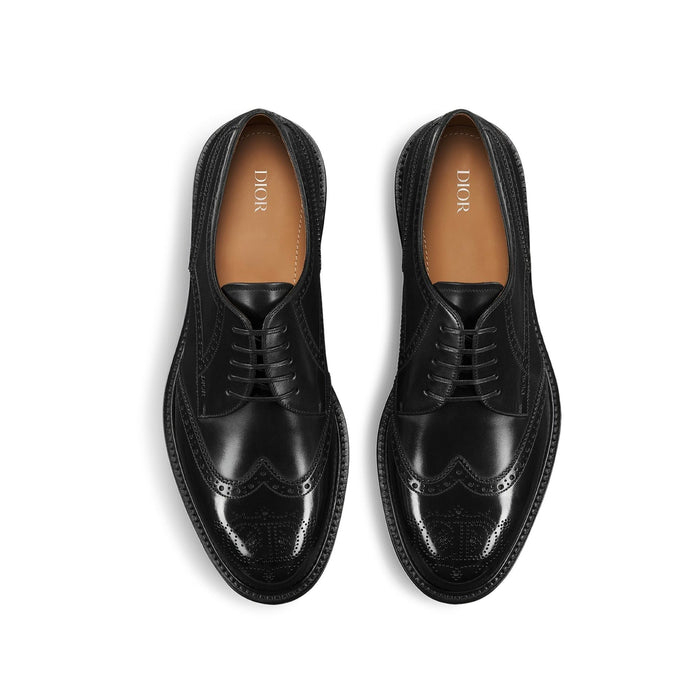 Embassy Derby Shoes Black Calf Leather