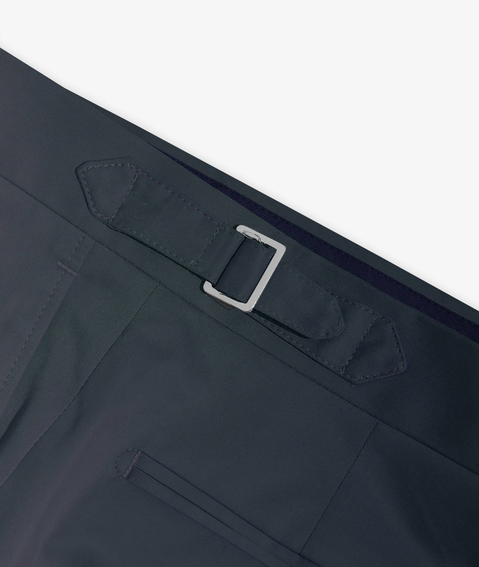Cotton Trousers San Juan Blue 1 Pince