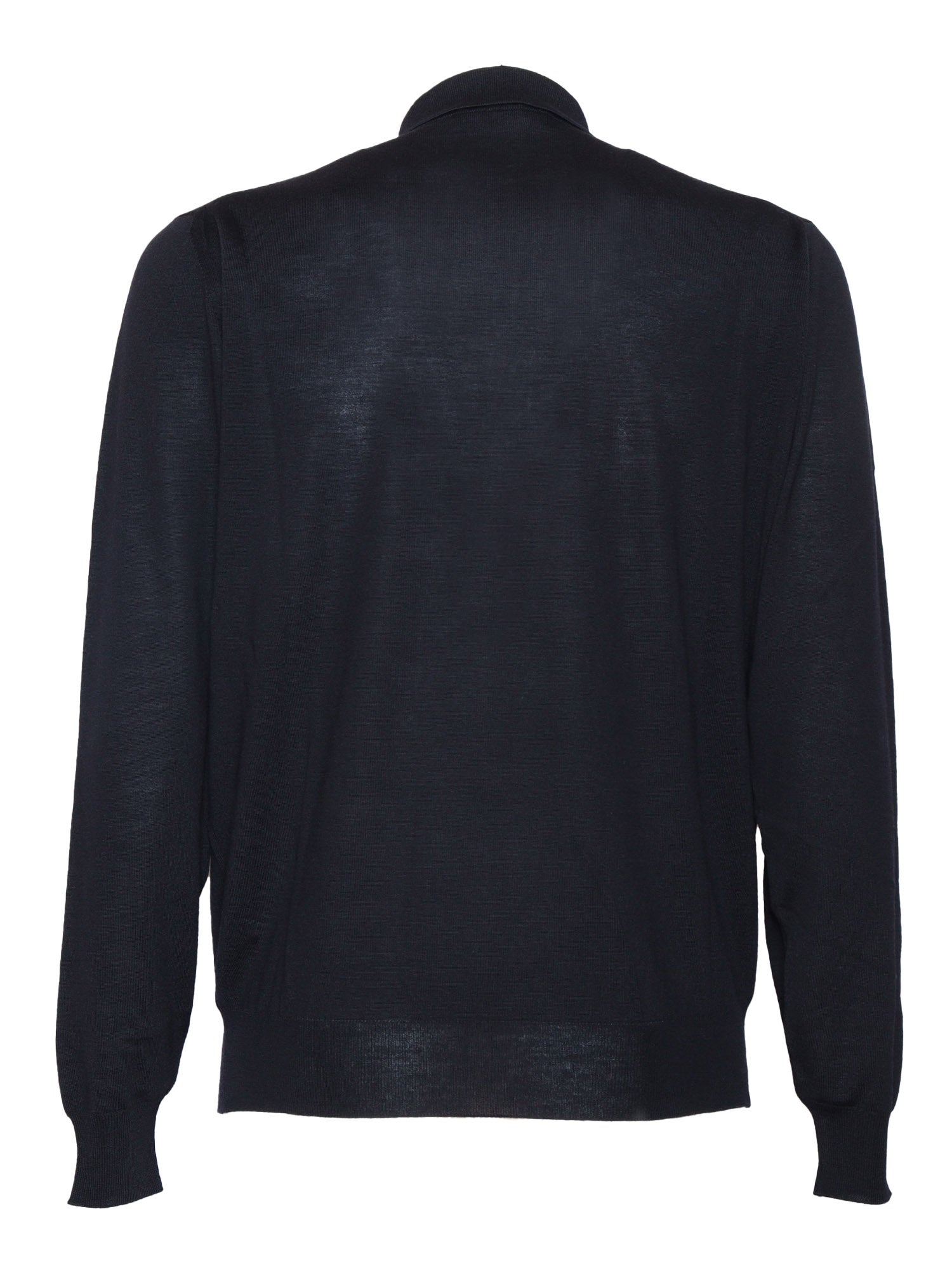 Merino Wool Polo Blue Virgin Shirt