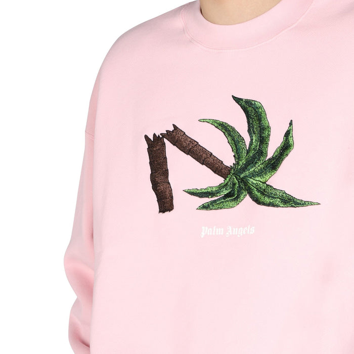 Logo Sweatshirt Pink Cotton