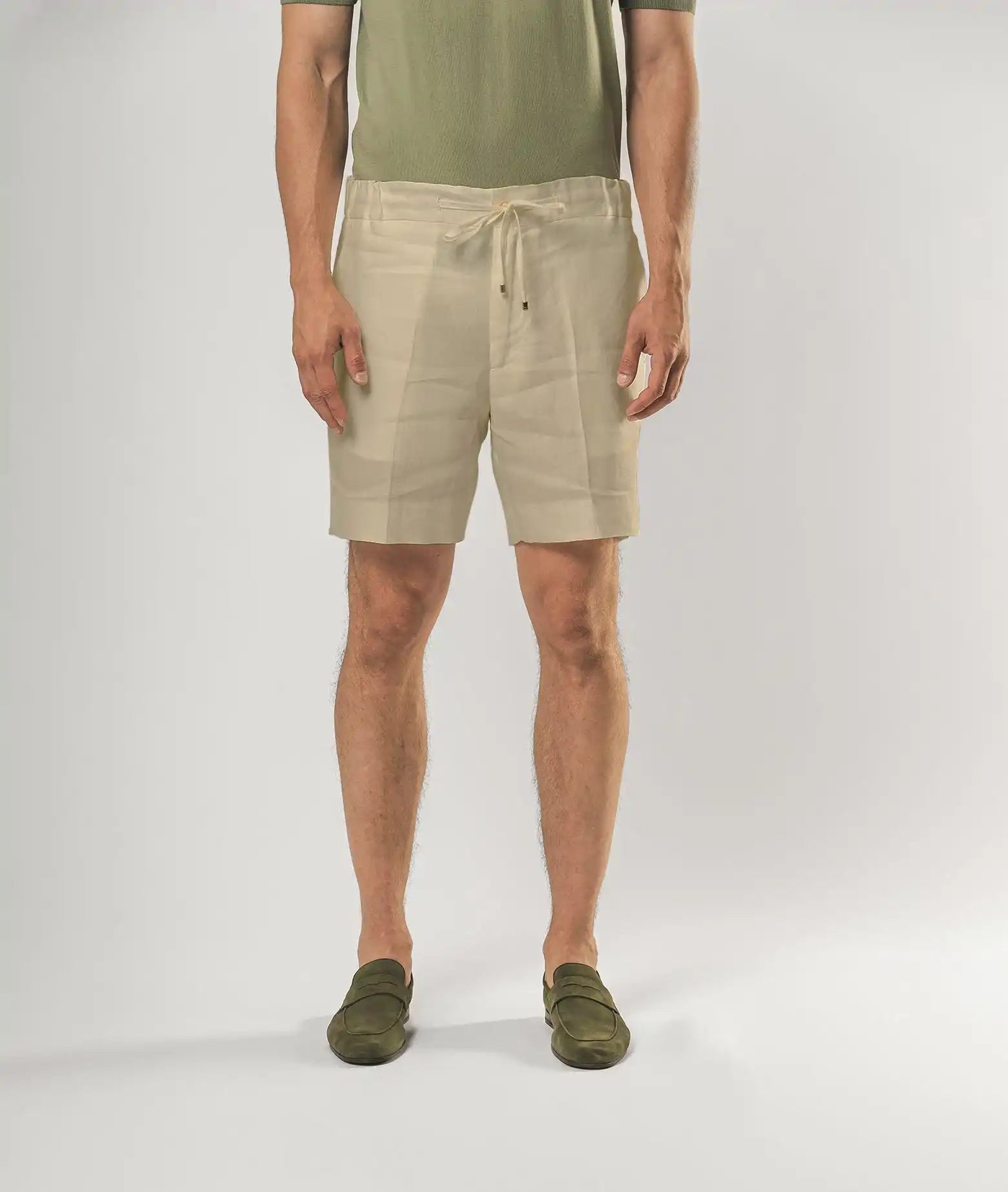 Linen Shorts Antibes White