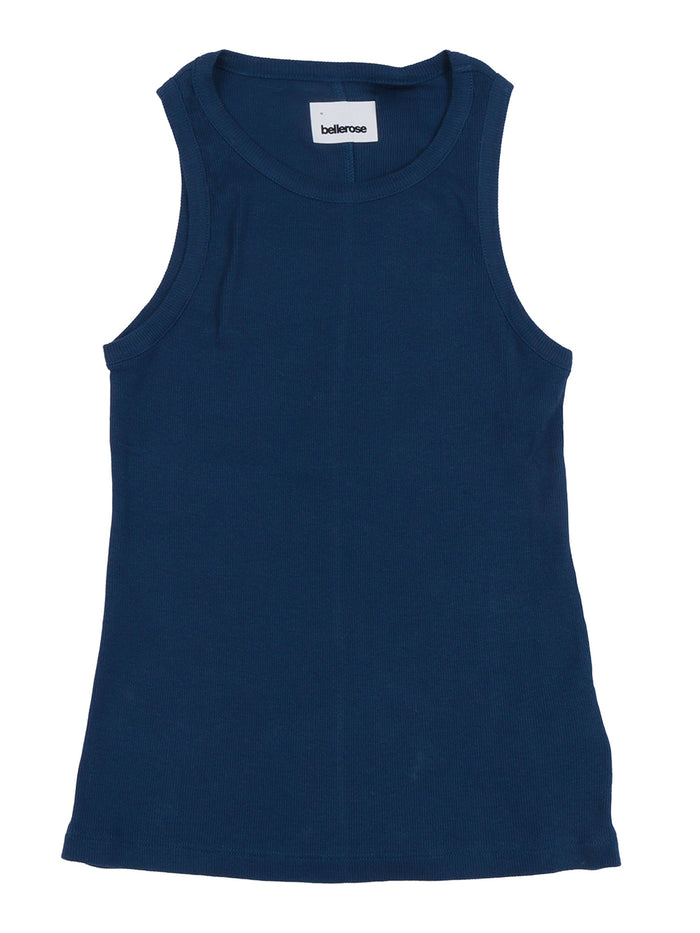 FAMMY T1766 T-SHIRTS Blue Cotton Elastane Short Sleeves T-shirt