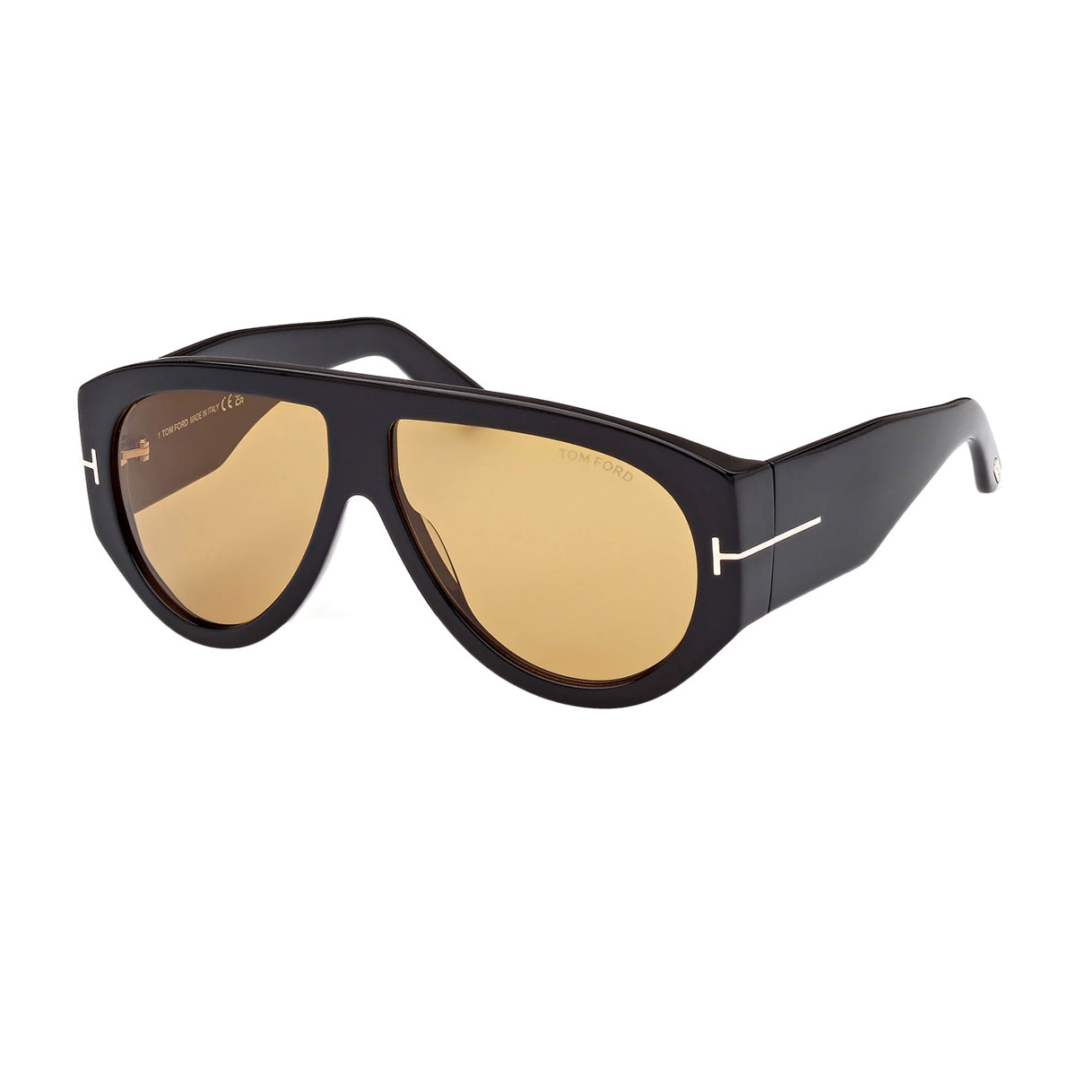 FT1044 01E Nero Celluloid Occhiali Sole