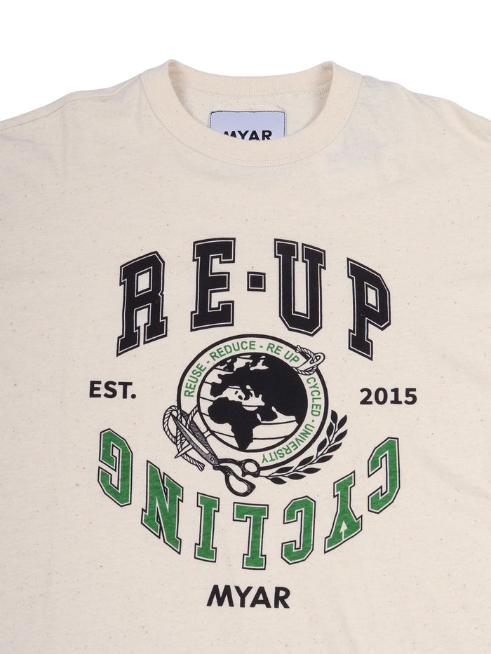 Myt64u T-Shirt Cream Cotton Short Sleeves