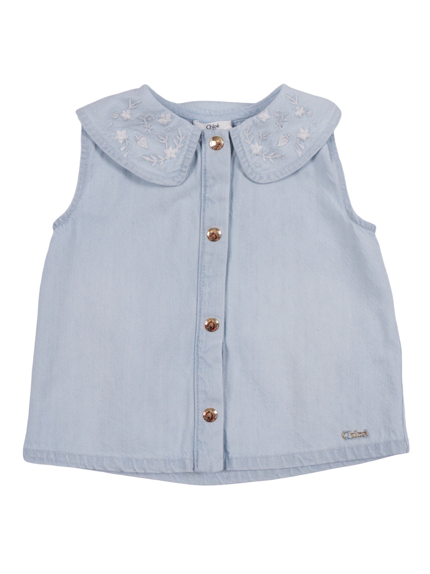 Top Light Blue Cotton