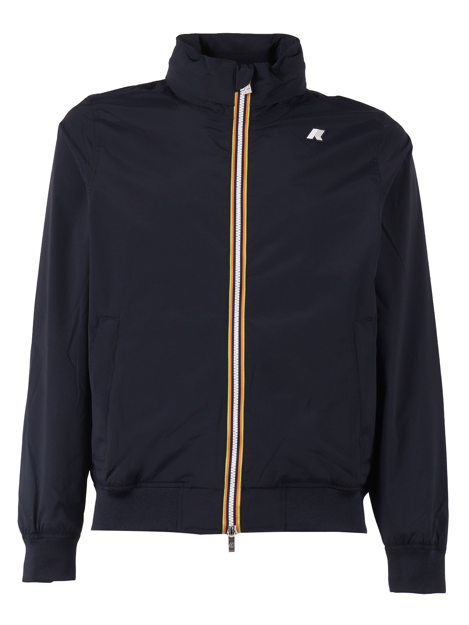 AMAURY STRETCH NYLON JERSEY JACKET Blue Giubbino Corto
