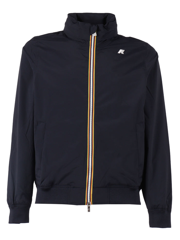 AMAURY STRETCH NYLON JERSEY JACKET Blue Giubbino Corto