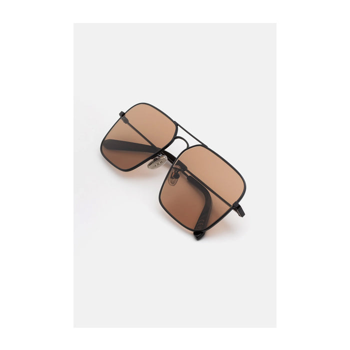 Retrosuperfuture IGGY 2.0 BROWN Black Nero Metal Occhiali Da Sole