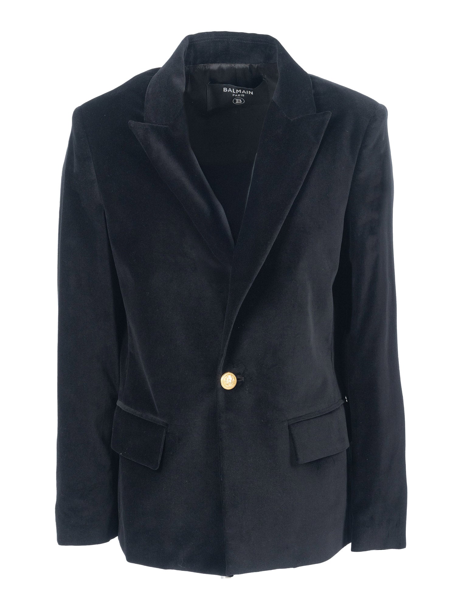 Suit Jacket Black Cotton Lining Viscose