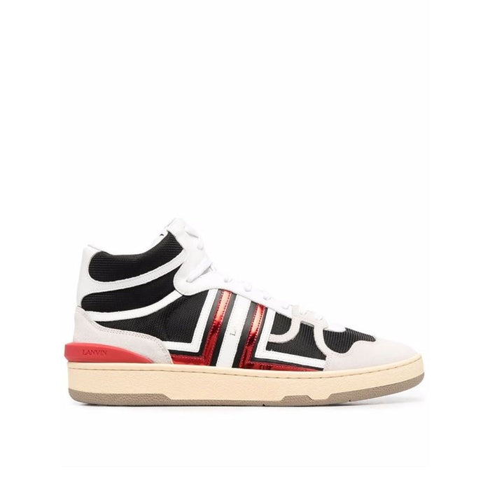 Lanvin Clay High-Top Sneakers Black Calf Leather