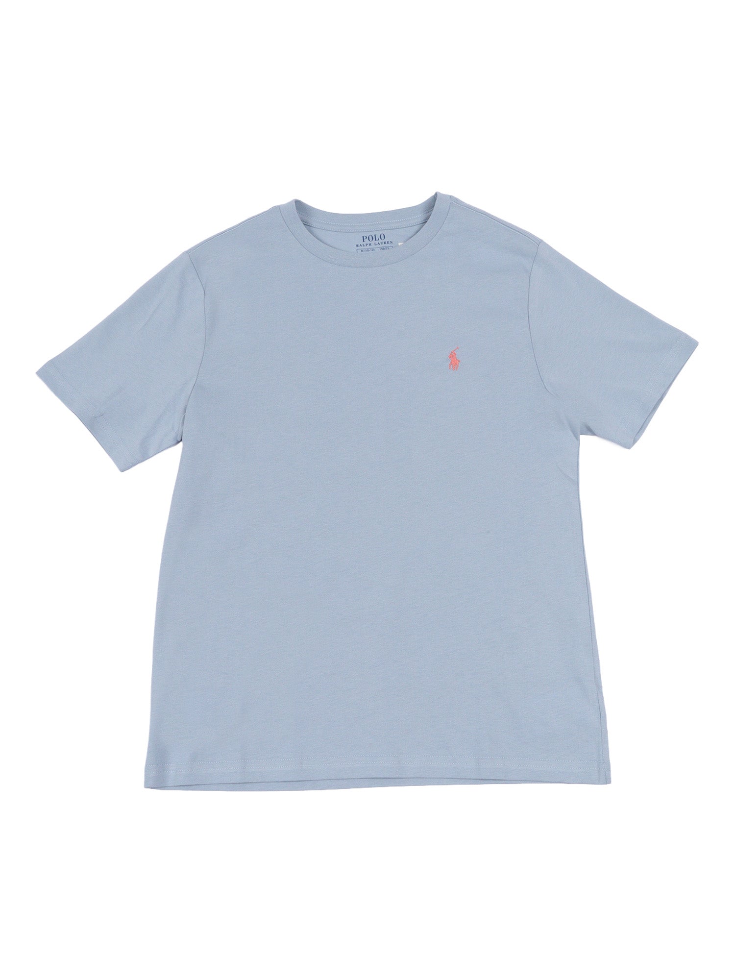 SS CN-TOPS-T-SHIRT Light Blue Cotton Short Sleeves T-shirt