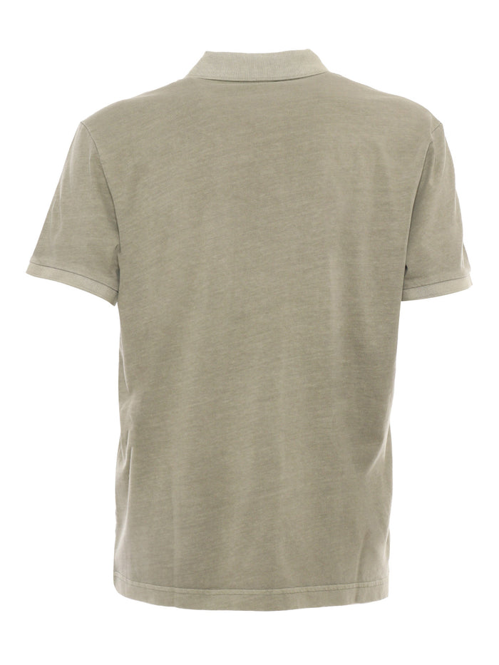 Polo with poket Green Cotton Shirt