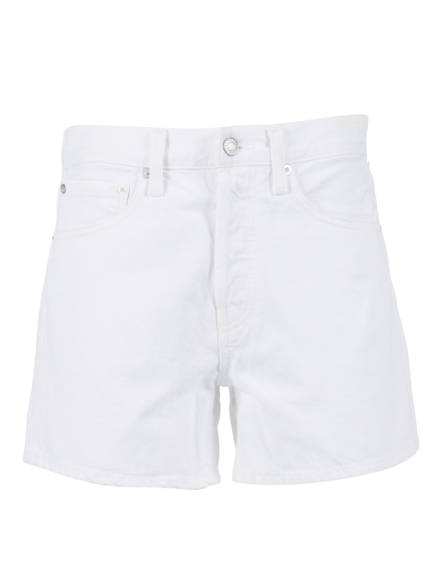 PARKER LONG SHORT White Regenerative Cotton Bermuda
