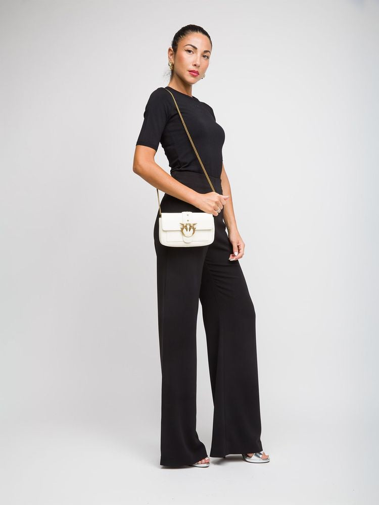 Pinko 100% Lamb Leather; Lining: 100% Polyurethane crossbody bag in white